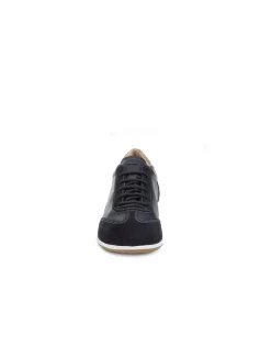 Baskets basses cuir bleu GEOX