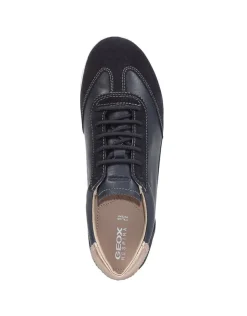 Baskets basses cuir bleu GEOX