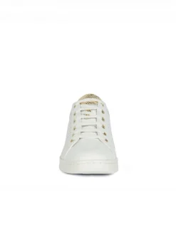 Baskets cuir ajouré blanc GEOX