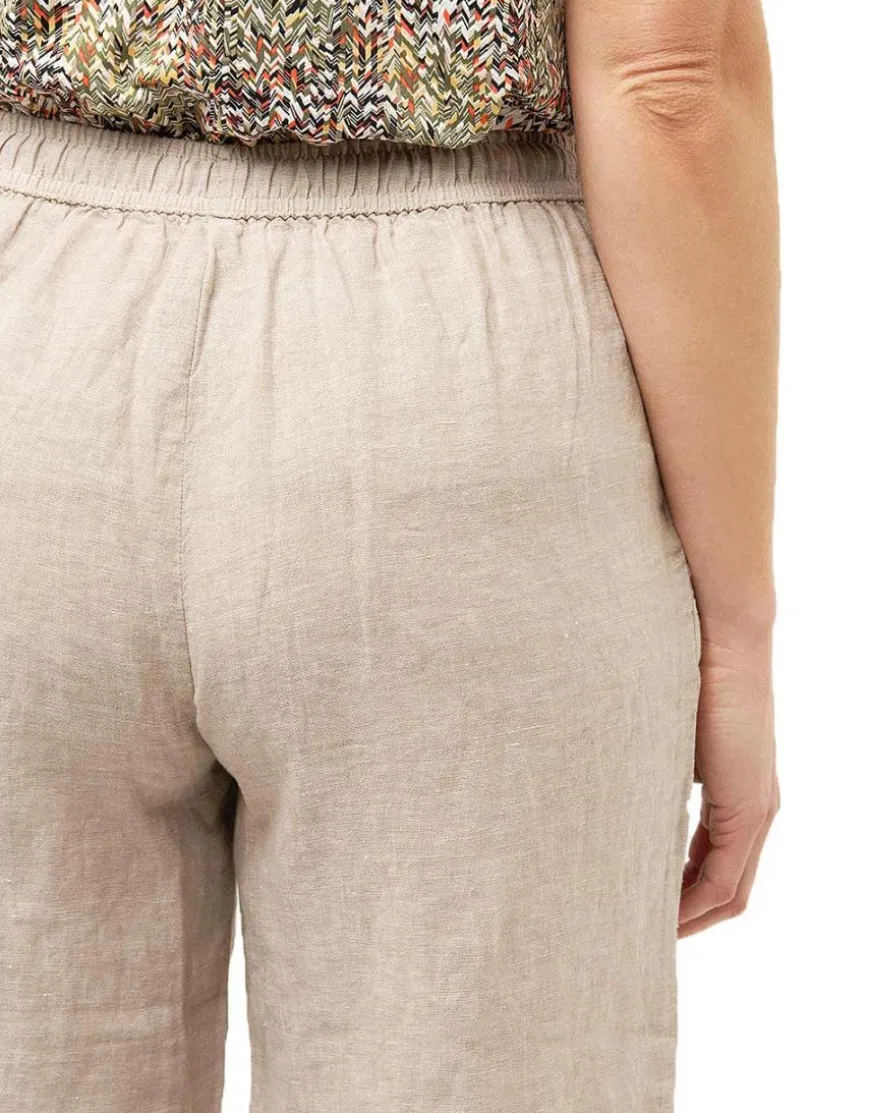 Bermuda beige 100% lin