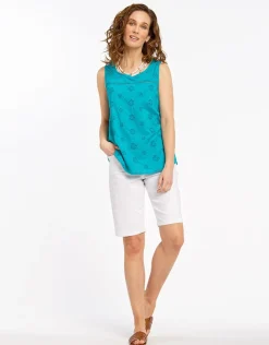 Bermuda coton blanc