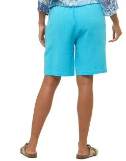 Bermuda coton turquoise