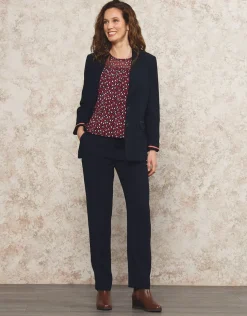 Blazer crêpe marine