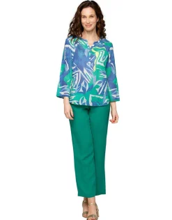 Blouse 100% coton bleu