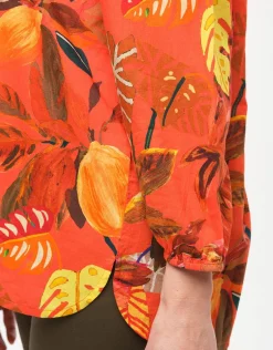 Blouse 100% coton orange