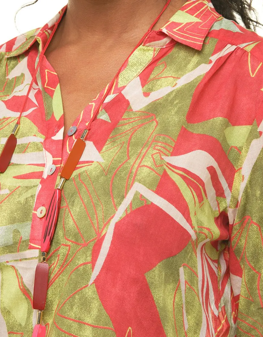 Blouse 100% coton vert
