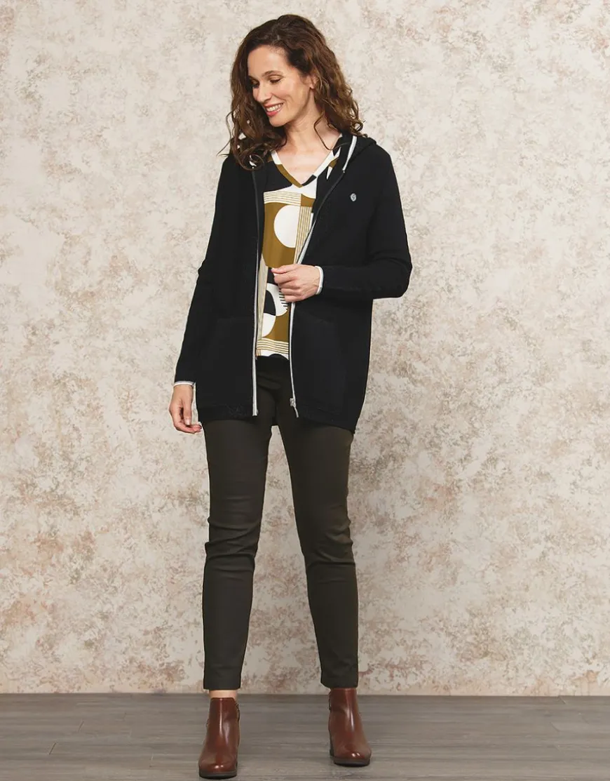 Blouse ample motif blanc