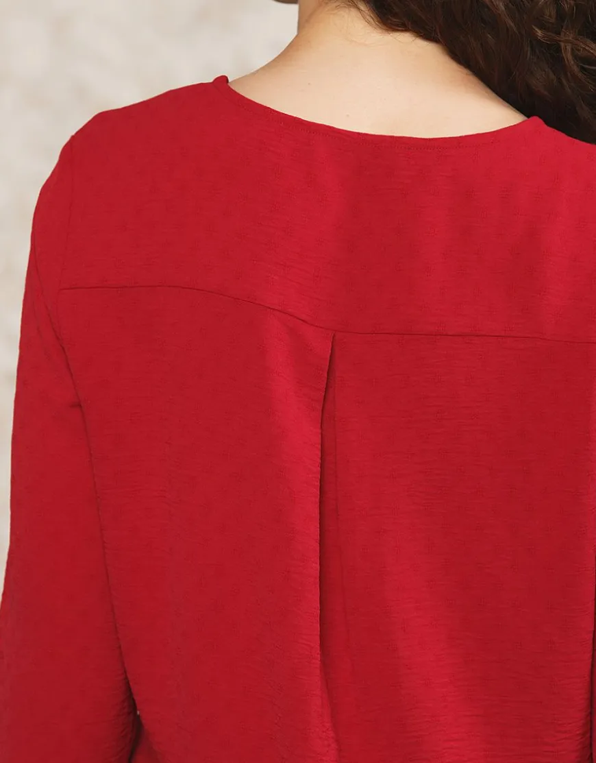 Blouse chic rouge