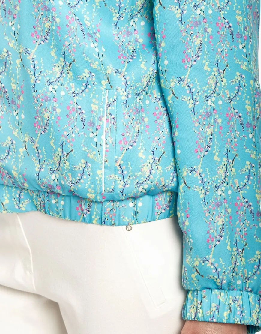Bombers turquoise imprimé
