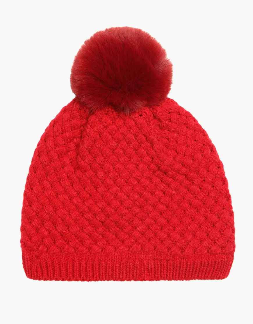 Bonnet rouge pompon