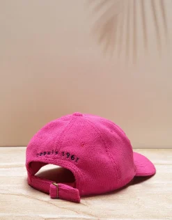 Casquette éponge fuchsia