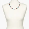 Collier à perles rose