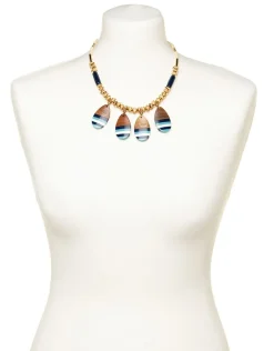 Collier bois vert
