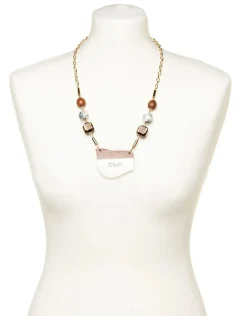 Collier doré perles