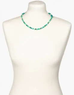 Collier perles turquoise