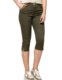 Corsaire coton vert kaki