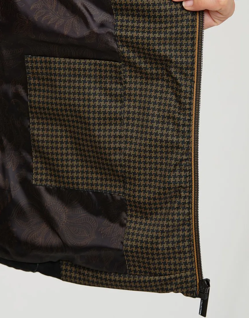 Doudoune marron noir