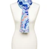 Foulard bleu coraux