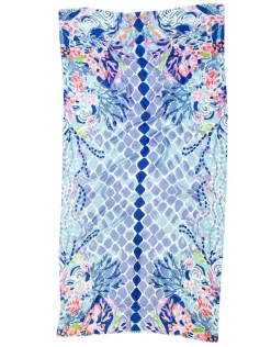 Foulard bleu coraux