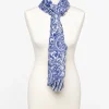 Foulard bleu et blanc