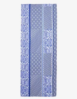 Foulard bleu et blanc