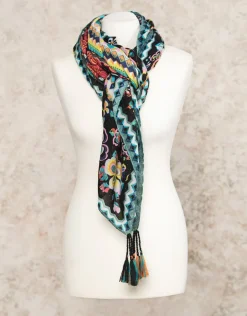 Foulard carré multicolore