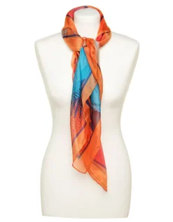 Foulard carré rouge