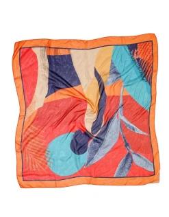 Foulard carré rouge