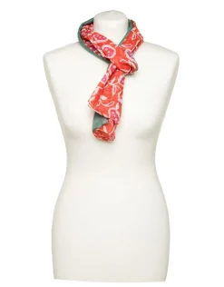 Foulard corail fleuri