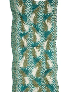 Foulard coton motif vert