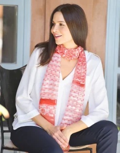 Foulard ethnique orange