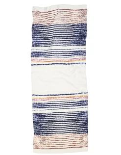 Foulard marine écru