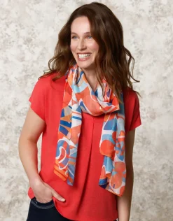 Foulard motif orange