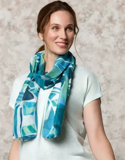 Foulard motif vert