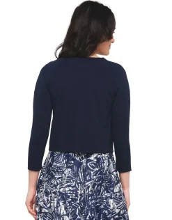 Gilet boléro bleu léger