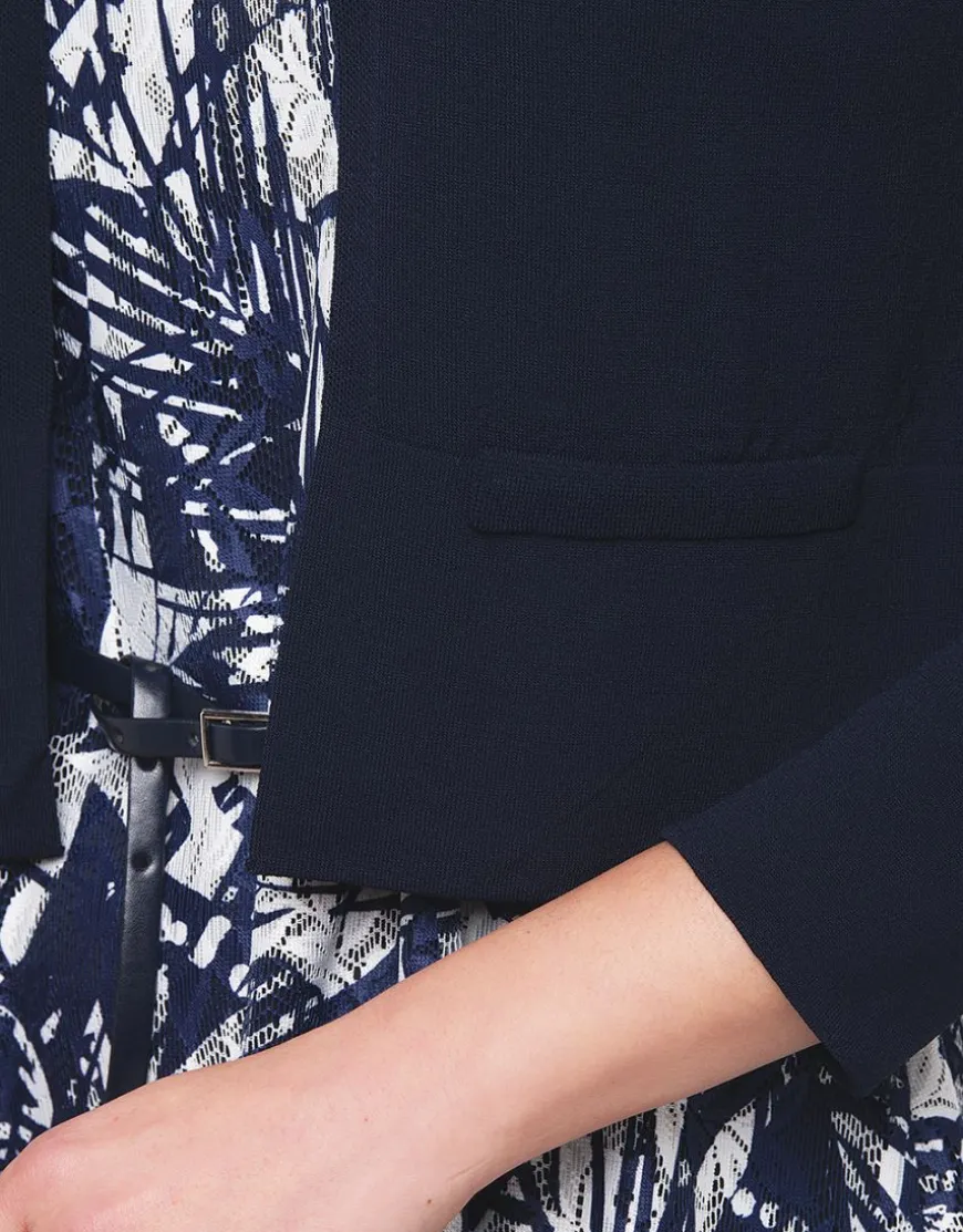 Gilet boléro bleu léger