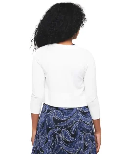 Gilet boléro écru léger