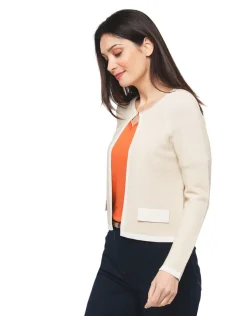 Gilet boléro doré