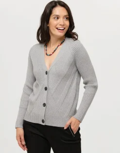 Gilet boutonné gris