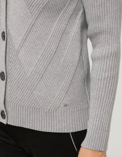 Gilet boutonné gris