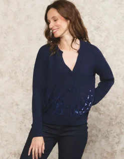 Gilet loose bleu marine