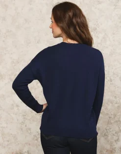 Gilet loose bleu marine