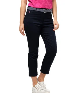 Jean 7/8 bleu foncé coton