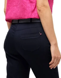 Jean 7/8 bleu foncé coton