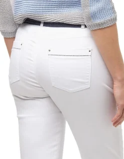 Jean blanc stretch coton