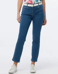 Jean droit bleu clair