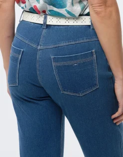 Jean droit bleu clair