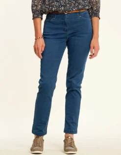 Jean 7/8e bleu moyen