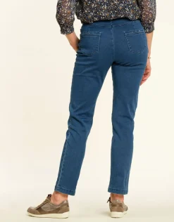 Jean 7/8e bleu moyen