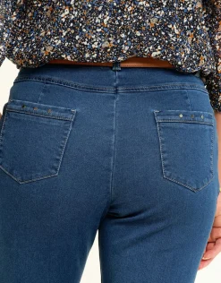 Jean 7/8e bleu moyen